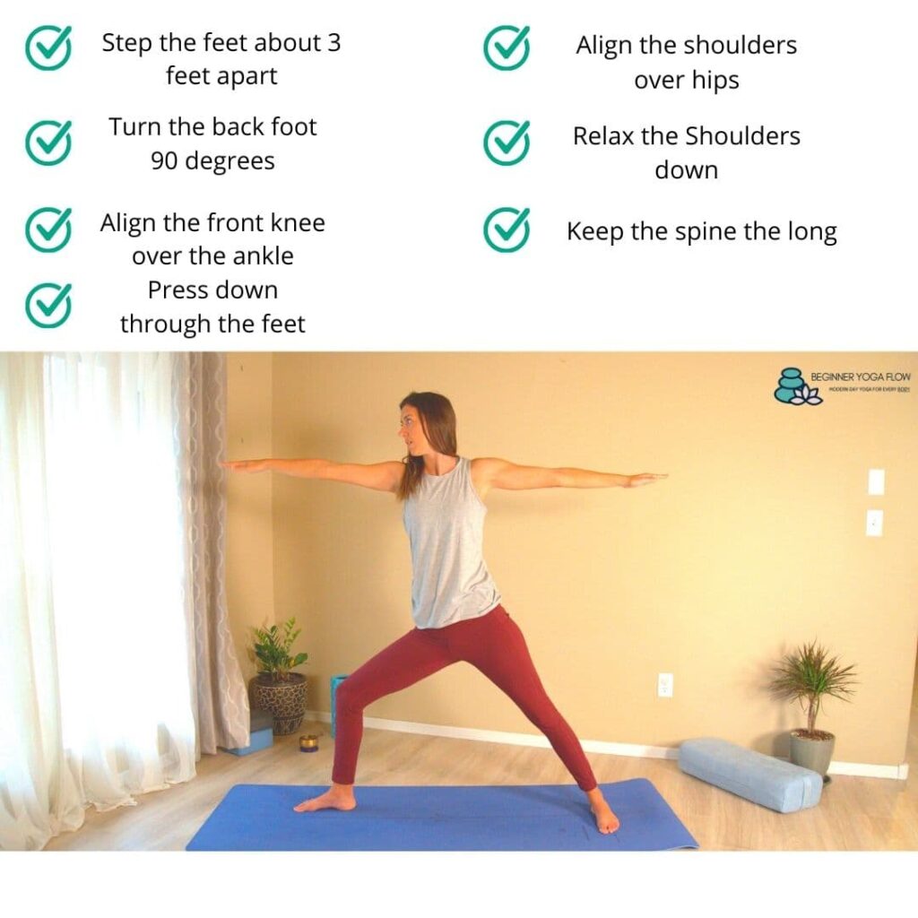 Warrior Pose Ii Yoga (Virabhadrasana II)